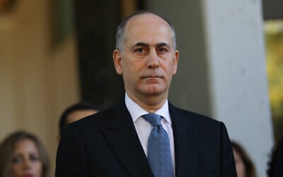 Jordanian Ambassador to Israel Ghassan Majali at a ceremony for new ambassadors at the President's Residence in Jerusalem, November 8, 2018. (Yonatan Sindel/Flash90)