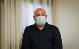 Itamar Grotto at a press conference about the coronavirus COVID-19, at the Health Ministry in Jerusalem on May 31, 2020. (Flash90)