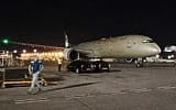An Etihad airlines cargo plane at Ben-Gurion airport on June 9, 2020. (Moni Shiffer/Israel Airports Authority)