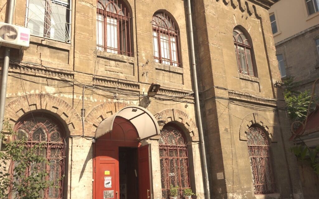 Undated photo showing the exterior of the JCC Migdal in Odesa, originally a synagogue built in 1909. (Courtesy Kira Verkhovsky)