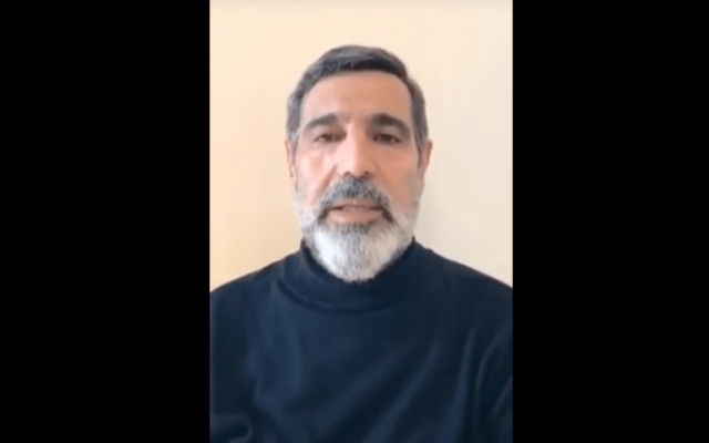 Gholamreza Mansouri. (Screen capture: YouTube) Gholamreza Mansouri. (Screen capture: YouTube)