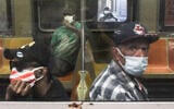People ride the subway in Brooklyn, New York, June 8, 2020. (Stephanie Keith/Getty Images/AFP)