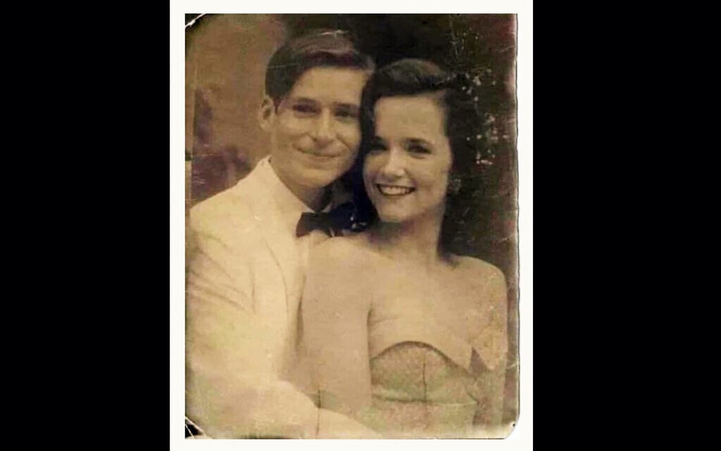 A doctored picture of Hollywood actors Crispin Glover and Lea Thompson from "Back to the Future," which a Facebook prankster claimed was of an unidentified couple from 1950s Tel Aviv. (Courtesy/Ariel Plavnik via JTA) A doctored picture of Hollywood actors Crispin Glover and Lea Thompson from "Back to the Future," which a Facebook prankster claimed was of an unidentified couple from 1950s Tel Aviv. (Courtesy/Ariel Plavnik via JTA)