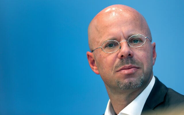Andreas Kalbitz of the Alternative for Germany (AfD) party attends a press conference in Berlin, Germany, September 2, 2019. (AP/Michael Sohn, File) Andreas Kalbitz of the Alternative for Germany (AfD) party attends a press conference in Berlin, Germany, September 2, 2019. (AP/Michael Sohn, File)