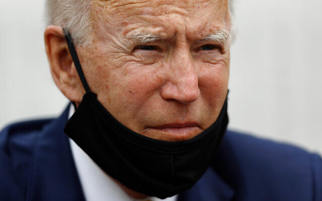 Joe Biden meets with small business owners in Yeadon, Pennsylvania, June 17, 2020. (AP/Matt Slocum) Joe Biden meets with small business owners in Yeadon, Pennsylvania, June 17, 2020. (AP/Matt Slocum)