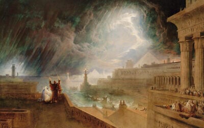 "Seventh Plague of Egypt," by artist John Martin, 1823. (Public domain)