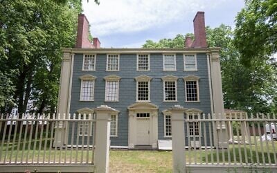 The Royall House in Medford, Massachusetts, June 25, 2020 (Elan Kawesch/The Times of Israel)