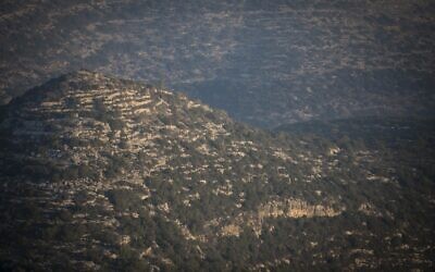 View of the Jerusalem hills from Ein Kerem, January 22, 2017.(Nati Shohat/Flash90)