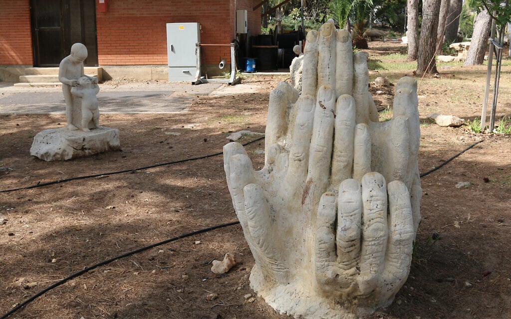 Sculptures by Avraham Portugali in Kibbutz Ma'agan Michael. Portugali was one of the first pilots in Israel's Air Force. (Shmuel Bar-Am)