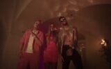Static (left), Nasreen Qadri (center) and Ben El Tavori sing about gay pride in the 2020 Pride Week single, commissioned by the city of Tel Aviv, which had to cancel its Pride celebration due to the coronavirus (Courtesy screen grab)