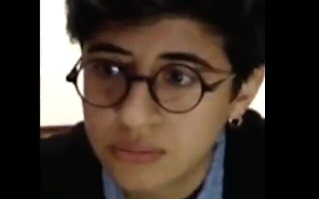 Sara Hegazy in an undated video (Screen grab/DW news) Sara Hegazy in an undated video (Screen grab/DW news)