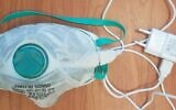 Prototype of the self-disinfecting reusable mask developed by researchers at The Technion - Israel Institute of Technology, on June 18, 2020. (Courtesy of Technion)