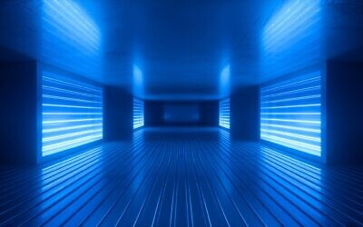 3D render of a room with ultraviolet light (iStock)