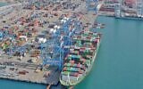 Israel's Ashdod Port. (Avi Rokeach)