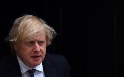 Britain's Prime Minister Boris Johnson leaves 10 Downing Street in London on July 1, 2020. (Ben Stansall/AFP)