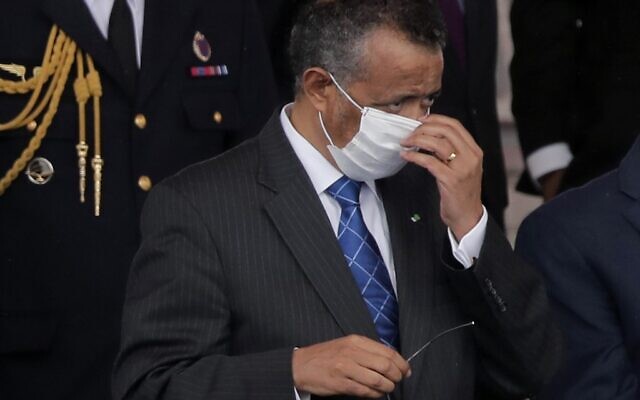 World Health Organization (WHO) Director-General Tedros Adhanom Ghebreyesus in Paris, on July 14, 2020. (Christophe Ena / POOL / AFP) World Health Organization (WHO) Director-General Tedros Adhanom Ghebreyesus in Paris, on July 14, 2020. (Christophe Ena / POOL / AFP)