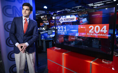 2018 midterm elections at the CNN Bureau, Washington, DC. Harry Enten is now a senior writer and analyst for CNN. (Courtesy of CNN)