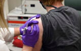 Illustrative: The first patient enrolled in Pfizer's COVID-19 coronavirus vaccine clinical trial at the University of Maryland School of Medicine in Baltimore, receives an injection, May 4, 2020. (University of Maryland School of Medicine via AP)