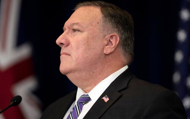 Secretary of State Mike Pompeo listens during a news conference at the State Department on July 28, 2020, in Washington. (Brendan Smialowski/Pool via AP) Secretary of State Mike Pompeo listens during a news conference at the State Department on July 28, 2020, in Washington. (Brendan Smialowski/Pool via AP)