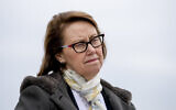 Oregon Attorney General Ellen Rosenblum attends a news conference near the White House, Monday, Feb. 26, 2018 in Washington. (AP/Andrew Harnik)