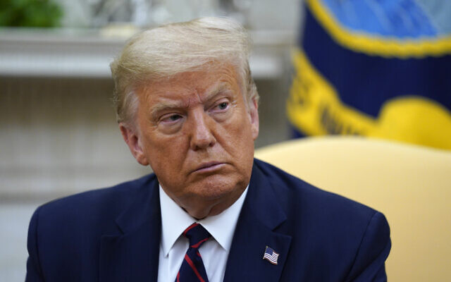 US President Donald Trump meets with the family of slain Army Spc. Vanessa Guillen in the Oval Office of the White House on July 30, 2020, in Washington. (AP Photo/Evan Vucci) US President Donald Trump meets with the family of slain Army Spc. Vanessa Guillen in the Oval Office of the White House on July 30, 2020, in Washington. (AP Photo/Evan Vucci)