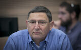 Then Defense Ministry director-general Udi Adam attends a Finance committee meeting at the Knesset, in Jerusalem on December 6, 2016. (Yonatan Sindel/Flash90)