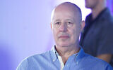 Likud's Tzachi Hanegbi attends an event at Kedem in the West Bank on September 5, 2019. (Hillel Maeir/Flash90)