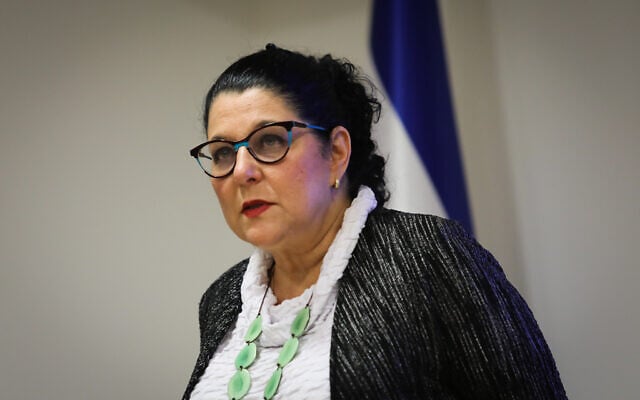 Prof. Siegal Sadetzki, Health Ministry director of public health, speaks during a press conference about the coronavirus COVID-19, at the Health Ministry in Jerusalem on May 31, 2020. (Flash90) Prof. Siegal Sadetzki, Health Ministry director of public health, speaks during a press conference about the coronavirus COVID-19, at the Health Ministry in Jerusalem on May 31, 2020. (Flash90)
