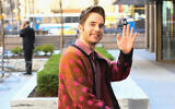 Actor Ben Platt is seen walking midtown on March 5, 2020 in New York City.  (Raymond Hall/GC Images via JTA)