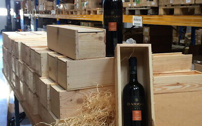 Illustrative: Israeli wine bought by the Dutch SGP party. (Courtesy of SGP via JTA)