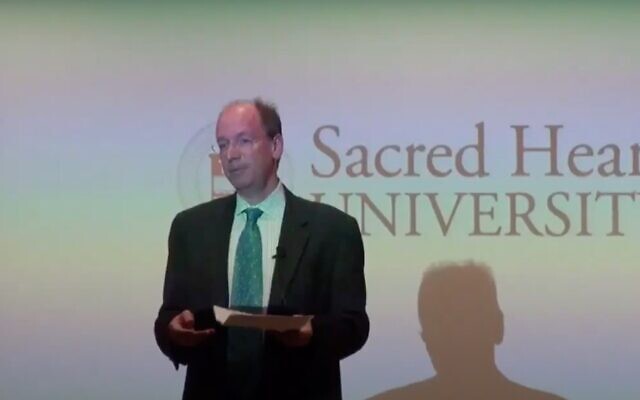 Screen capture from video of Jonathan Sackler, co-owner of Purdue Pharma. (YouTube)
