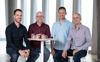 Nucleai's team: Lotan Chorev VP R&D, Eliron Amir, COO, Avi Veidman, CEO, Albert Achterberg, CTO (David-Garb)
