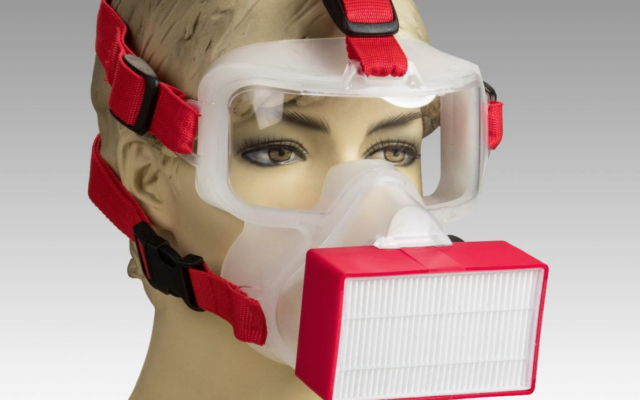 The new ViriMASK, invented by Noam Gavriely (courtesy of ViriMASK) The new ViriMASK, invented by Noam Gavriely (courtesy of ViriMASK)