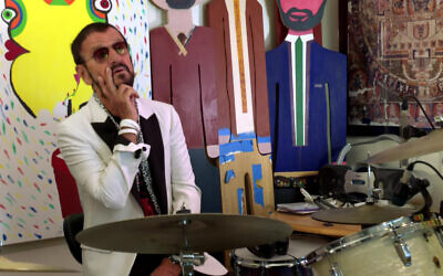 Ringo Starr in a live video broadcast on YouTube celebrating his 80th birthday, July 7, 2020. (Screenshot/YouTube)