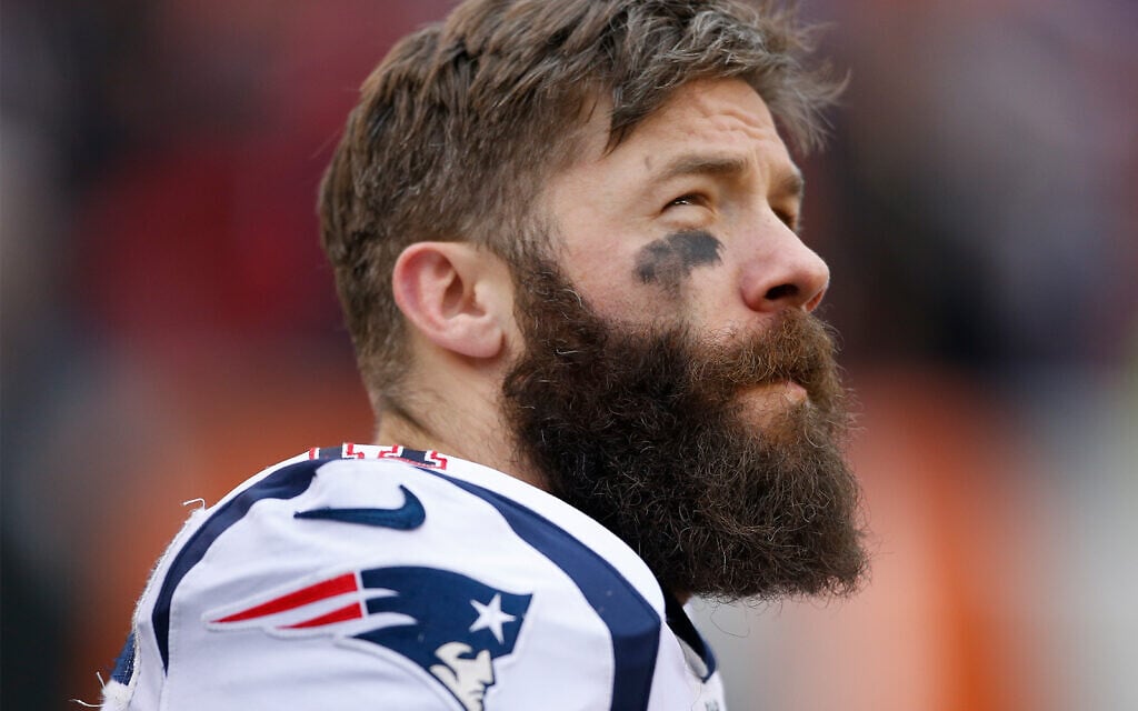 New England Patriots wide receiver Julian Edelman stands on the sidelines of an NFL football game in Cincinnati, Ohio, December 15, 2019. (AP Photo/Gary Landers) New England Patriots wide receiver Julian Edelman stands on the sidelines of an NFL football game in Cincinnati, Ohio, December 15, 2019. (AP Photo/Gary Landers)