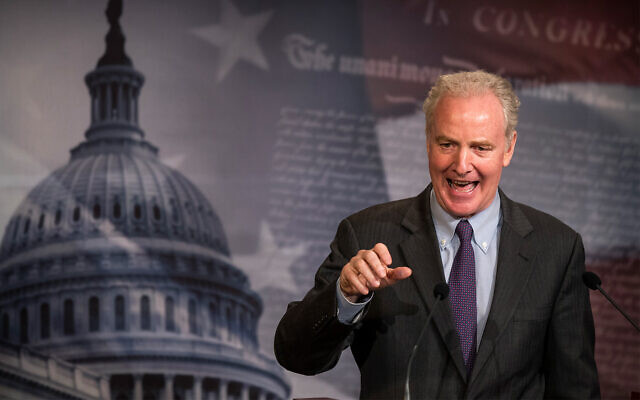 Senator Chris Van Hollen, a Maryland Democrat, speaks during a news conference on Capitol Hill in Washington, June 16, 2020. (AP Photo/Manuel Balce Ceneta) Senator Chris Van Hollen, a Maryland Democrat, speaks during a news conference on Capitol Hill in Washington, June 16, 2020. (AP Photo/Manuel Balce Ceneta)