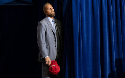 Brad Parscale, campaign manager for US President Donald Trump's 2020 reelection campaign, attends a rally at the Toyota Center in Houston, Texas, October 22, 2018. (Saul Loeb/AFP)