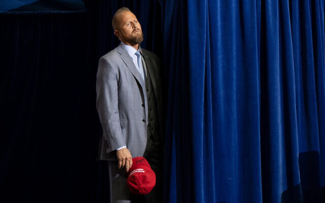 Brad Parscale, campaign manager for US President Donald Trump's 2020 reelection campaign, attends a rally at the Toyota Center in Houston, Texas, October 22, 2018. (Saul Loeb/AFP) Brad Parscale, campaign manager for US President Donald Trump's 2020 reelection campaign, attends a rally at the Toyota Center in Houston, Texas, October 22, 2018. (Saul Loeb/AFP)