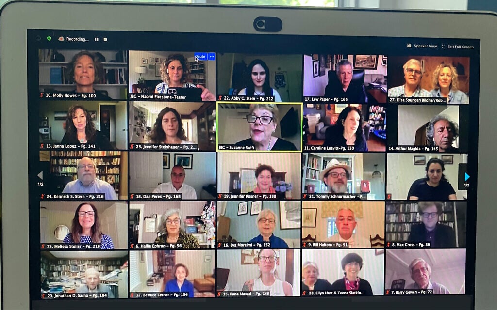 Authors present their books virtually during the Jewish Book Council's annual conference. (Courtesy/Jewish Book Council via JTA) Authors present their books virtually during the Jewish Book Council's annual conference. (Courtesy/Jewish Book Council via JTA)