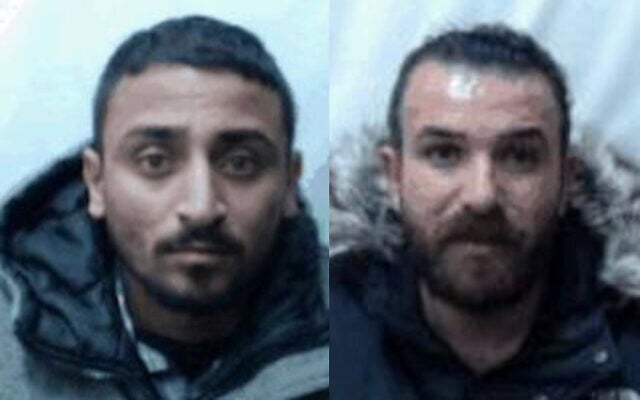 Yazen Abu Salah, left, and Muhammad Abu Salah, right, who the Shin Bet says were part of a Popular Front for the Liberation of Palestine terror cell planning to carry out attacks on Israeli targets in the West Bank and Israel, in undated photographs. (Shin Bet) Yazen Abu Salah, left, and Muhammad Abu Salah, right, who the Shin Bet says were part of a Popular Front for the Liberation of Palestine terror cell planning to carry out attacks on Israeli targets in the West Bank and Israel, in undated photographs. (Shin Bet)