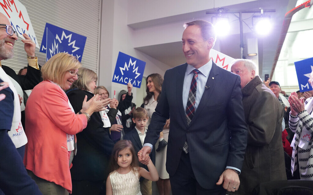 Canadian Conservative Party leadership candidate Peter MacKay during a campaign event, January 2020 (courtesy) Canadian Conservative Party leadership candidate Peter MacKay during a campaign event, January 2020 (courtesy)