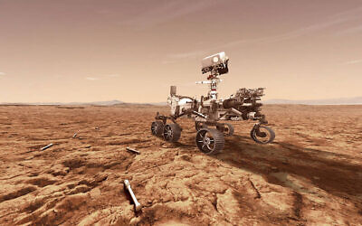 NASA's Mars 2020 rover will store rock and soil samples in sealed tubes on the planet's surface for future missions to retrieve, as seen in this illustration. (NASA)