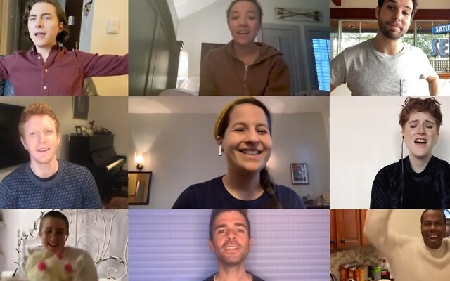Screen grab from 'Next Year,' part of 'Saturday Night Seder' broadcast April 2020 (Screen grab/YouTube) Screen grab from 'Next Year,' part of 'Saturday Night Seder' broadcast April 2020 (Screen grab/YouTube)