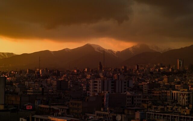 Illustrative: A view of Tehran at dusk. (Omid Armin on Unsplash)
