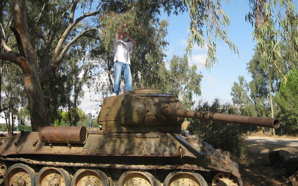 The Tel Faher former Syrian military outpost, with eucalyptus trees which were believed to have been planted at the suggestion of Eli Cohen. (Shmuel Bar-Am)