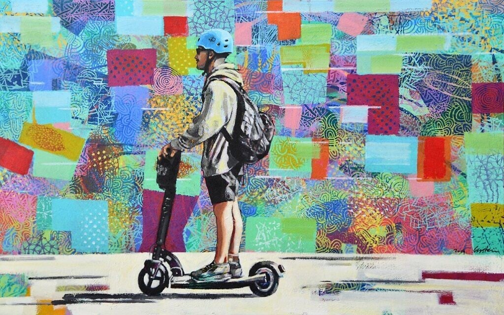 Part of artist David Gerstein's new series being exhibited July 9-August 1 at Artists' House Tel Aviv (Courtesy David Gerstein)