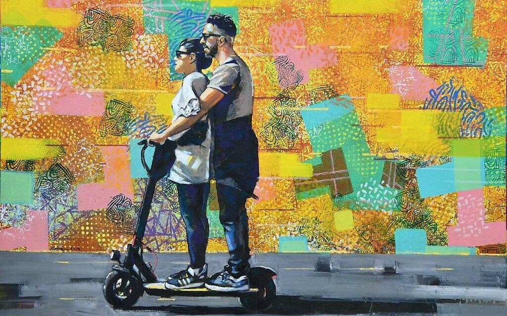 Part of artist David Gerstein's new series being exhibited July 9-August 1 at Artists' House Tel Aviv (Courtesy David Gerstein)