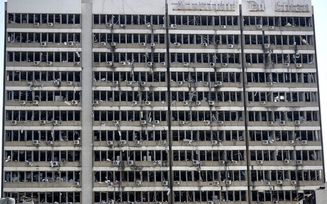 A picture shows the damages at the Electricity of Lebanon building on August 5, 2020 in the aftermath of a massive explosion in the Lebanese capital Beirut. (Photo by JOSEPH EID / AFP) A picture shows the damages at the Electricity of Lebanon building on August 5, 2020 in the aftermath of a massive explosion in the Lebanese capital Beirut. (Photo by JOSEPH EID / AFP)
