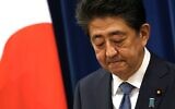 Japanese Prime Minister Shinzo Abe speaks during a press conference at the prime minister official residence in Tokyo on August 28, 2020. (Franck Robichon/Pool/AFP)