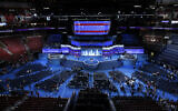 Workers prepare for the Democratic National Convention in Philadelphia, July 24, 2016. (AP Photo/Paul Sancya, File)